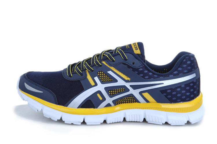Chaussure Asics Tennis Quick 33 Bleu Marine Homme Pas Cher